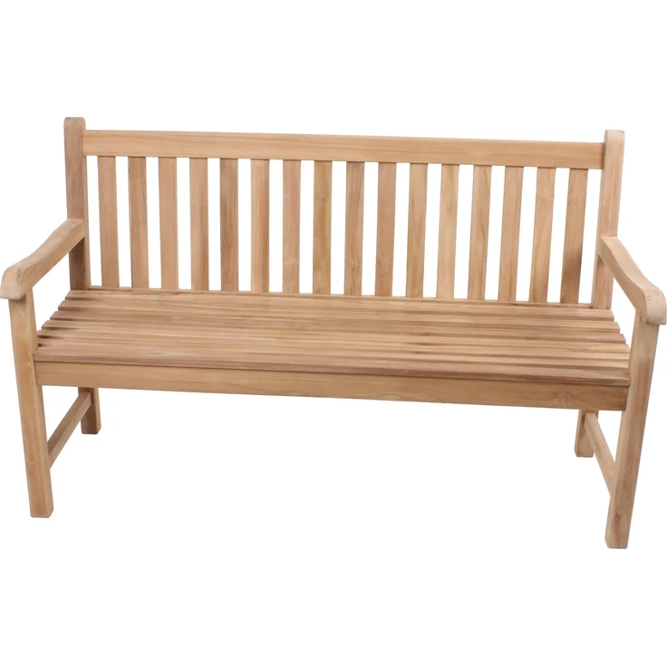 Garten-Sitzgruppe MAJA 4-tlg. - Teak, Teakbraun | Gartenmöbel-Set Gartengarnitur Garten-Essgruppe mit Bank/Stühlen und Esstisch – Bild 4