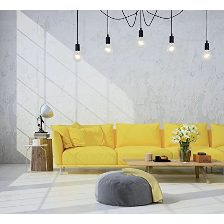 LUCIDE FIX Pendelleuchte, höhenverstellbar, 5xE27, schwarz, geeignet für LED-Lichtquellen, 2700K warmweiß – Bild 2