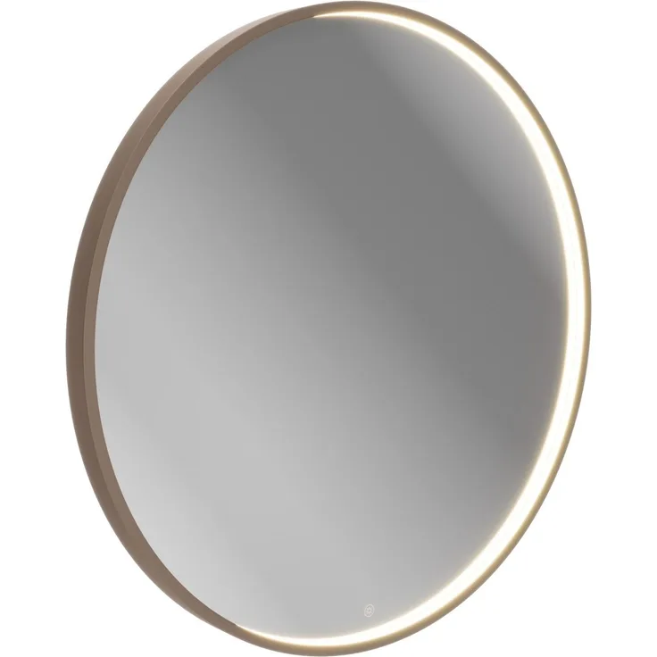 LANZET LED Spiegel Ø 80 cm, Goldbronze