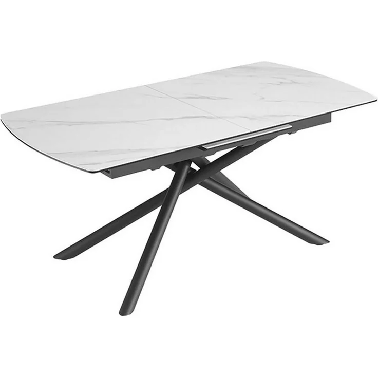 riess-ambiente Esstisch MIKADO 180-230cm weiß grau (Einzelartikel, 1-St), Marmor-Design · verlängerbar · 10 Personen · Sterngestell · Metall – Bild 5