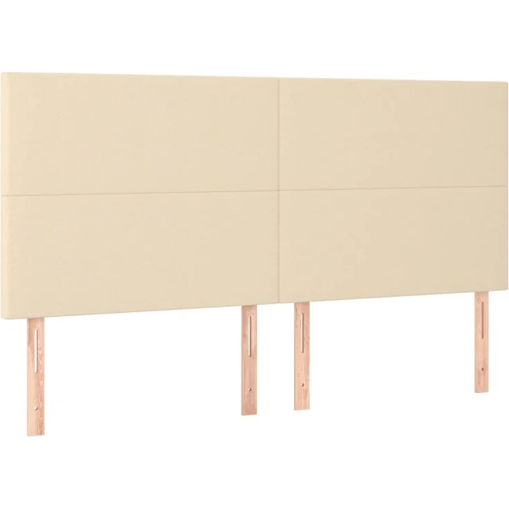 vidaXL Kopfteile 4 Stk. Creme 100 x 5 x 78/88 cm Stoff 3116079 – Bild 2