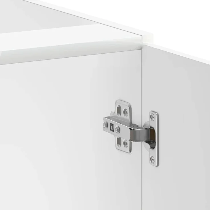 vidaXL Spülenunterschrank Lucca Hochglanz-Weiß Holzwerkstoff 853679 – Bild 8