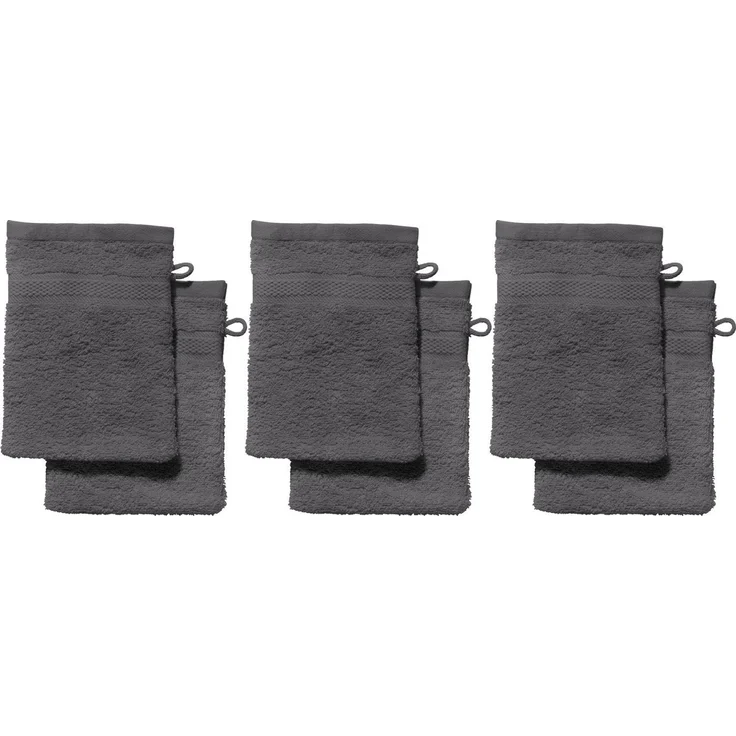 REDBEST Waschhandschuh Waschhandschuh "Chicago" 6er-Pack, Frottier (6-St), Walk-Frottier Uni – Bild 1