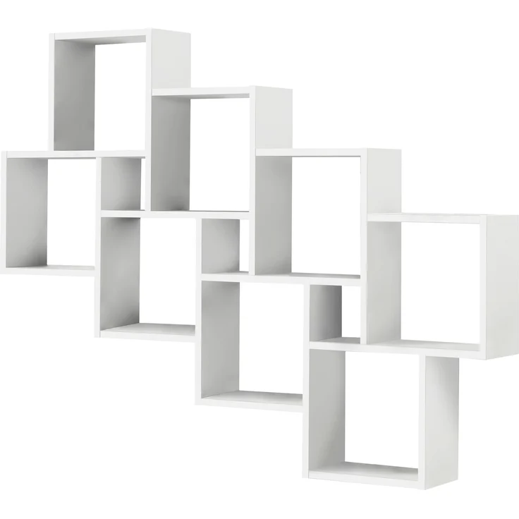 Wandregal >LAURIO 3< in Brillantweiß - 94,5x120,8x15,7cm (BxHxT) – Bild 3