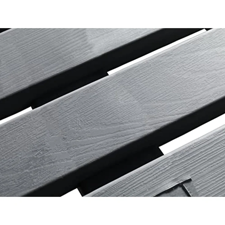 Wenko Duschmatte 'Indoor & Outdoor', rutschhemmende Kunststoffmatte in Grau, 55 x 55 cm – Bild 7