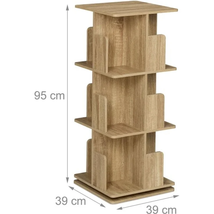 Bücherregal eckig Holzoptik 10050639_348 – Bild 4