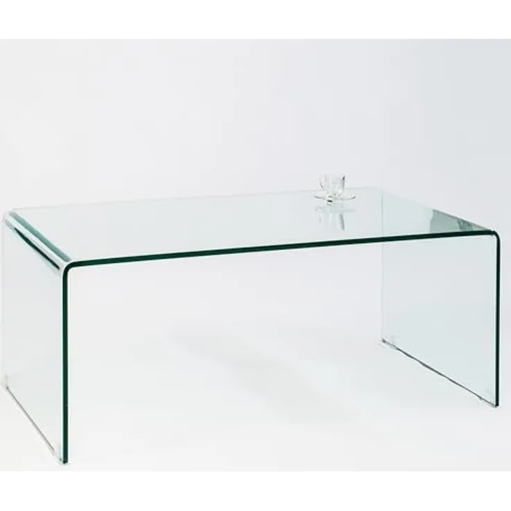 riess-ambiente Couchtisch FANTOME 110cm transparent, Wohnzimmer · Glas · eckig · Modern Design