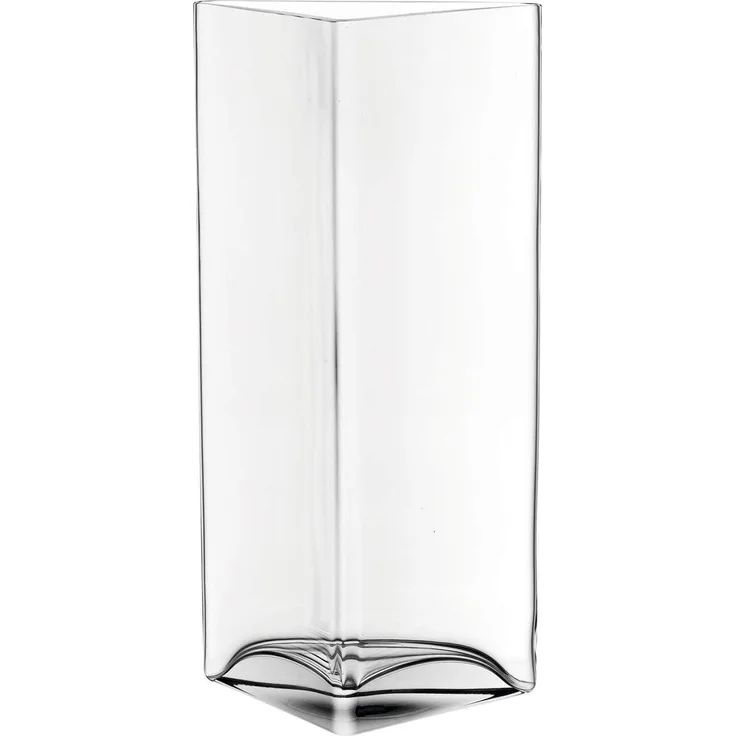 Leonardo Centro Vase Dreieck, Blumenvase, Glasvase, Tischvase, Dekovase, Blumentopf, Glas, 34 cm, 046942
