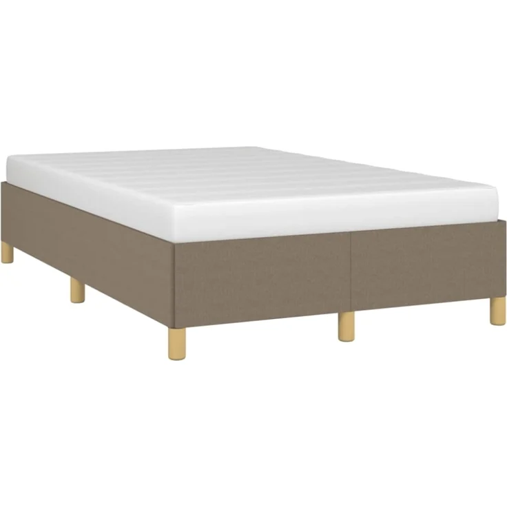 vidaXL Bettgestell ohne Matratze Taupe 120x190 cm Stoff 3269642 – Bild 7