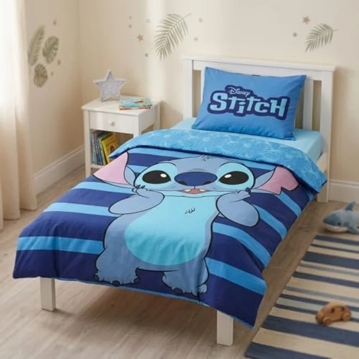 Lilo & Stitch Bettwäsche für kleine Fans – Blaues Design Wendebettwäsche 135x200 cm – Bild 5