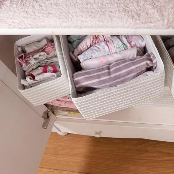 kela Aufbewahrungskorb Rimossa, seitliche Haltegriffe, Innenfutter aus Stoff, mit Deckel – Bild 3