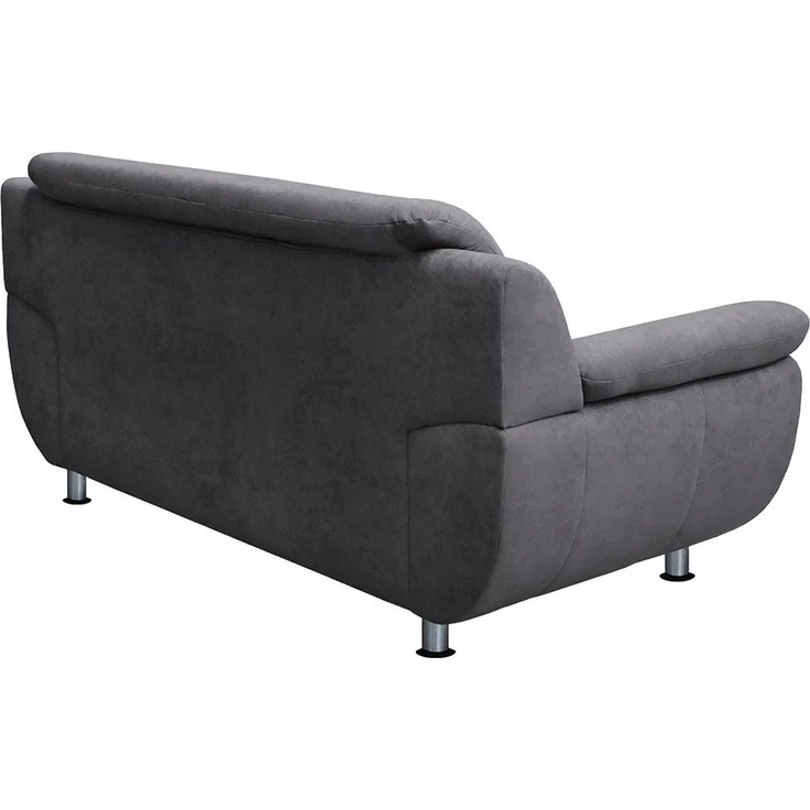 TRENDMANUFAKTUR 3-Sitzer Rondo, Breite 207 cm, breite Armlehnen, Füße chromfarben, Big-Sofa wahlweise mit Federkern, in verschiedenen Bezügen bestellbar – Bild 3