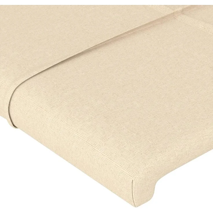 vidaXL Kopfteil Creme 90x5x118/128 cm Stoff (Art-Nr 3116319) – Bild 4