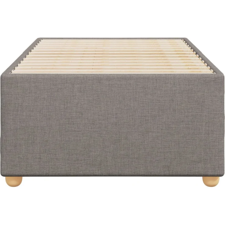 vidaXL Bettgestell ohne Matratze Taupe 90x190 cm Stoff 3284698 – Bild 4