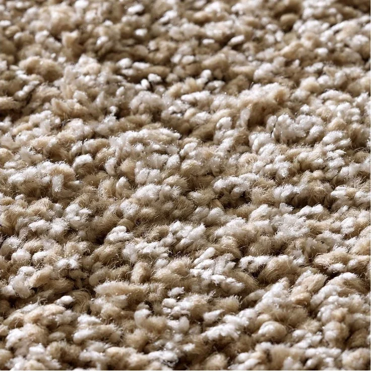 TaraCarpet Langflor-Teppich Ragolle Twilight, rechteckig, Höhe: 60 mm, Shaggy Hochflorteppich beige Wohnzimmer Schlafzimmer 065x130