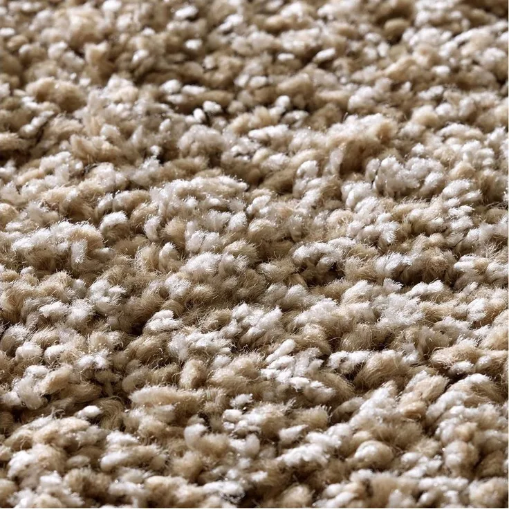 TaraCarpet Langflor-Teppich Ragolle Twilight, rechteckig, Höhe: 60 mm, Shaggy Hochflorteppich beige Wohnzimmer Schlafzimmer 065x130