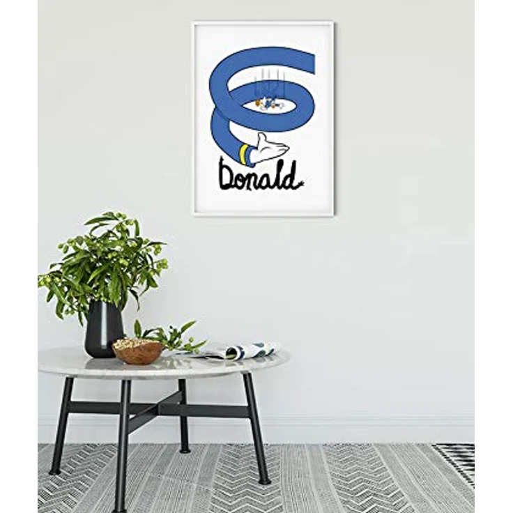 Komar Disney Wandbild, Donald Duck Spiral Kunstdruck, 40x50cm, Kinderzimmer-Dekoration ohne Rahmen, fotorealistischer Druck aus Premium-Poster Fotopapier – Bild 2