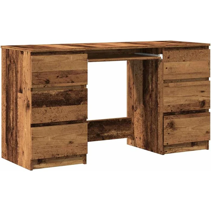 vidaXL Schreibtisch Altholz-Optik 140x50x77 cm Holzwerkstoff 855960 – Bild 1
