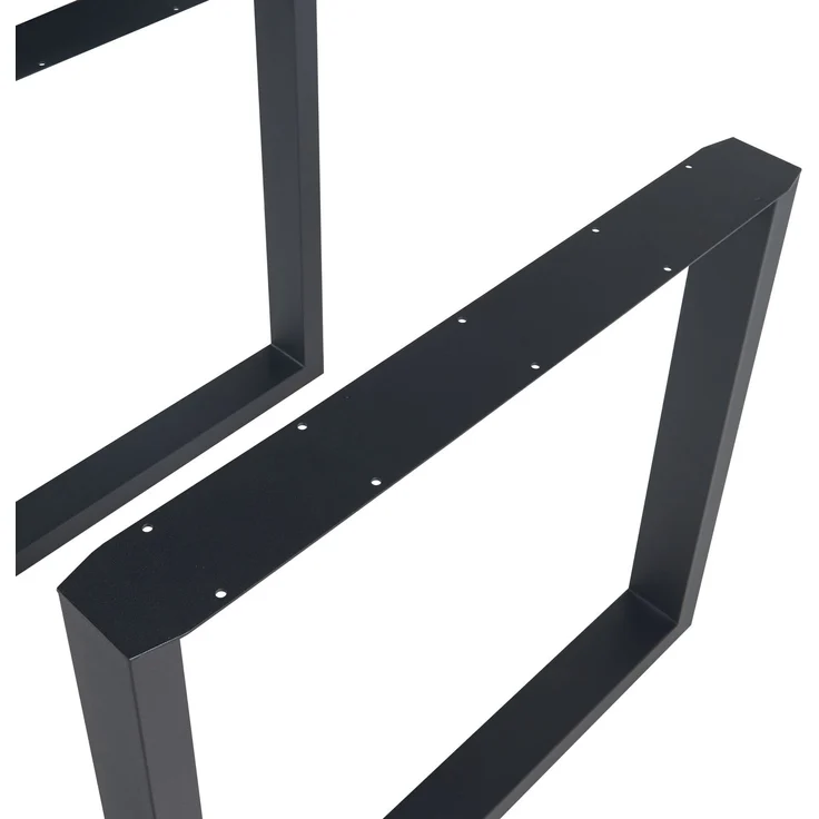Tischgestell 2er Set Makers Stahl 72x80 cm Schwarz [en. casa] – Bild 6