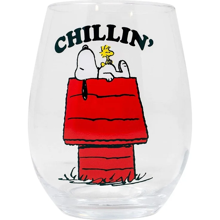 Peanuts Snoopy Chillin Weinglas ohne Stiel, 570 ml