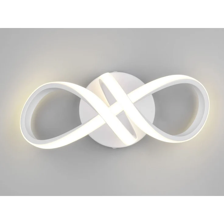 LED Decken- und Wandleuchte RUSA Metall in Weiß, Breite 28cm – Bild 4