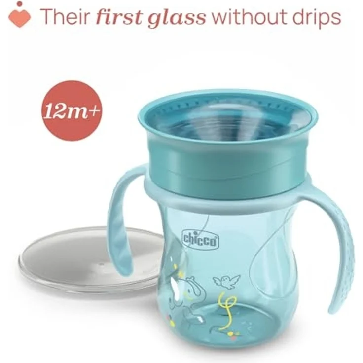 Chicco 00006951250000 Einzelbild 0 2 l Tasse Universal Türkis Kunststoff Silikon – Bild 3