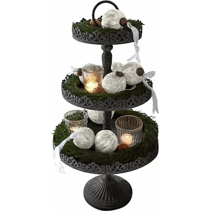Mirabeau Etagere Etagere Garnette antikgrau, Eisen – Bild 4