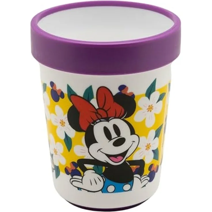 Disney Minnie Mouse Kindergeschirr ab 4 Jahren Tasse für Kinder mikrowellengeeignet 260 ml