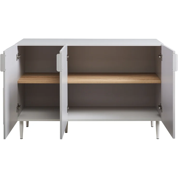 Sideboard Starvili mit 3 Türen 75x115x38 cm Beige [en. casa] – Bild 6