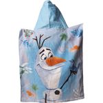 Disney Frozen Badeponcho für Kinder Hochwertiger Frottee aus 100 % Baumwolle