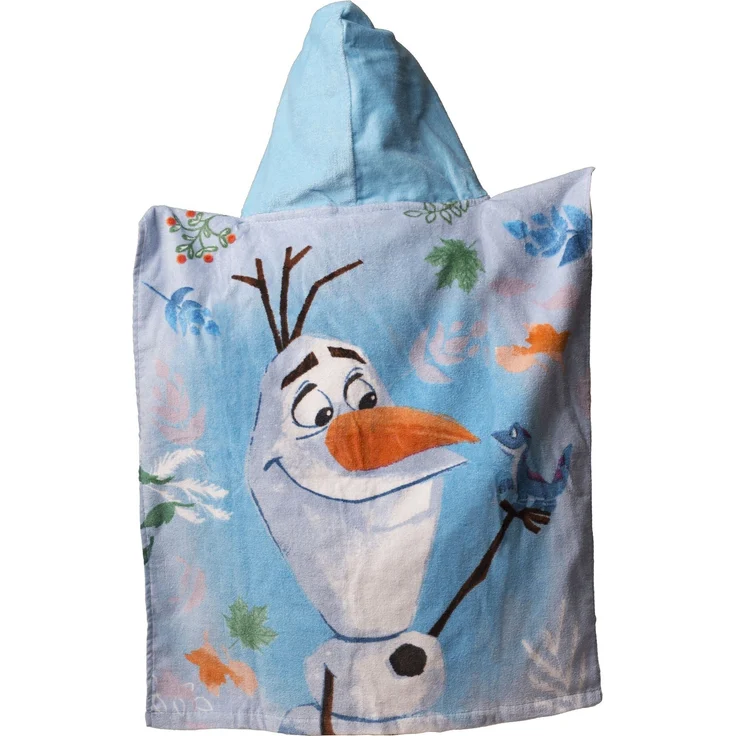 Disney Frozen Badeponcho für Kinder Hochwertiger Frottee aus 100 % Baumwolle – Bild 1