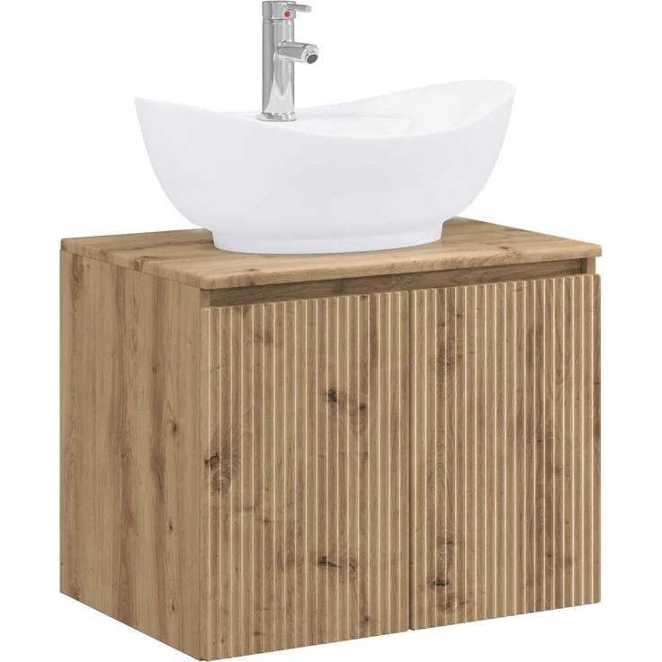 vidaXL Badezimmermöbel-Set Artisan-Eiche Holzwerkstoff 3404349 – Bild 2