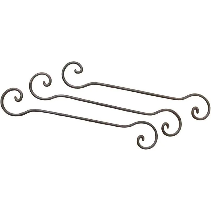 Deko-Impression S-Haken Geschmiedete Verlängerungshaken 6 Stück 40 cm Deckenhaken Eisen, (6-St) – Bild 4