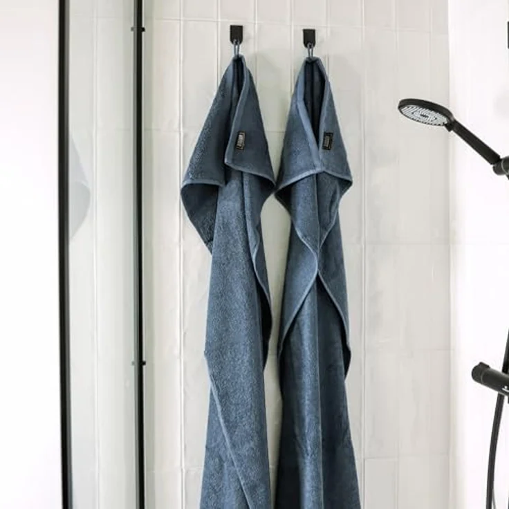 Schöner Wohnen Duschtuch, Blau, 70x140 cm, Oeko-Tex® Standard 100, 100% Baumwolle, hautschmeichelnde Airtouch-Qualität, waschbar bei 60 Grad – Bild 6