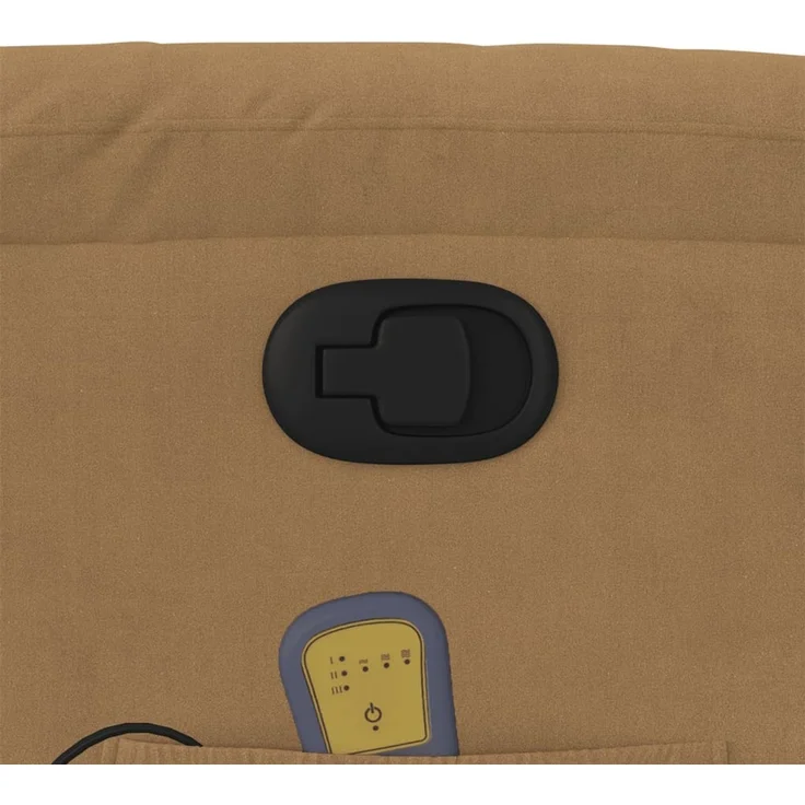 vidaXL Massagesessel mit Aufstehhilfe Braun Samt 3205111 – Bild 10