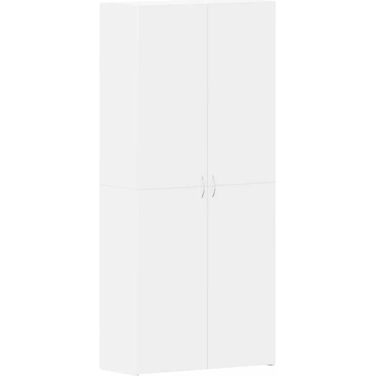 vidaXL Schuhschrank mit Regal Weiß 80 x 35,5 x 180 cm Holzwerkstoff 3333836