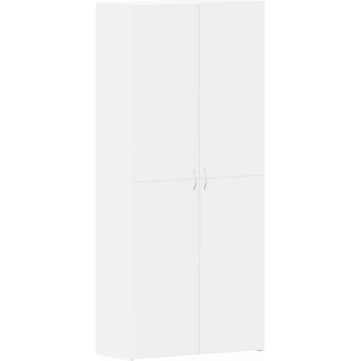 vidaXL Schuhschrank mit Regal Weiß 80 x 35,5 x 180 cm Holzwerkstoff 3333836 – Bild 1