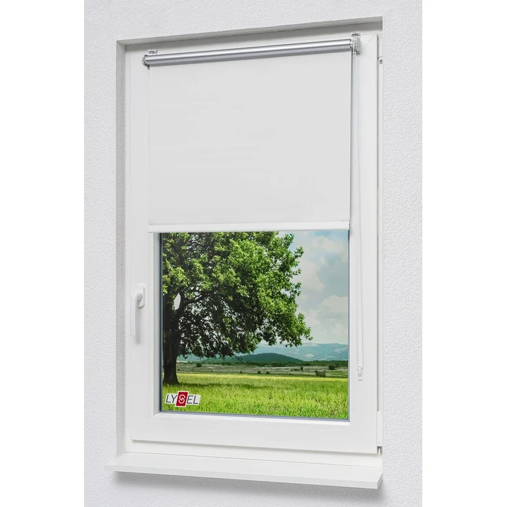Lysel - Qualitätsrollo Klemmträger Thermo Reinweiß (B x H) 70cm x 150cm #1W – Bild 4
