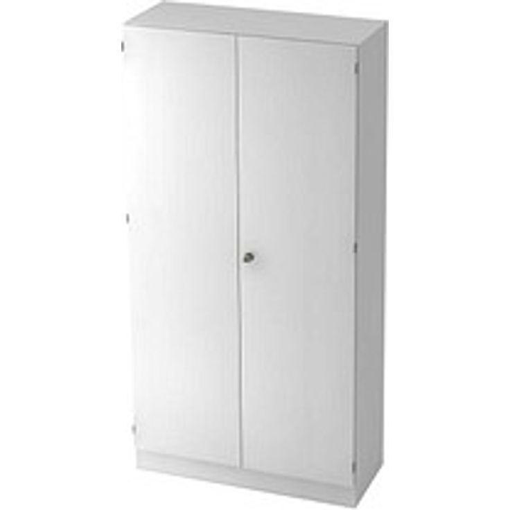 HAMMERBACHER Aktenschrank 6910, V6910/W/W/SG, weiß, 4 Fachböden, abschließbar, 100 x 42 x 200,4 cm