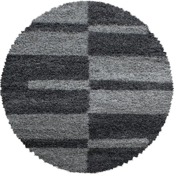 Carpettex Hochflor-Teppich Kariert Design, Läufer, Höhe: 30 mm, Teppich Kariert Design Teppich im modern Stil Teppich Wohnzimmer – Bild 4