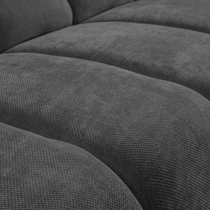 Beautysofa Sofa mit Metallbeine in schwarzer VOLARE, 3-Sitzer, viele Farbvarianten, ohne Schlaffunktion – Bild 3