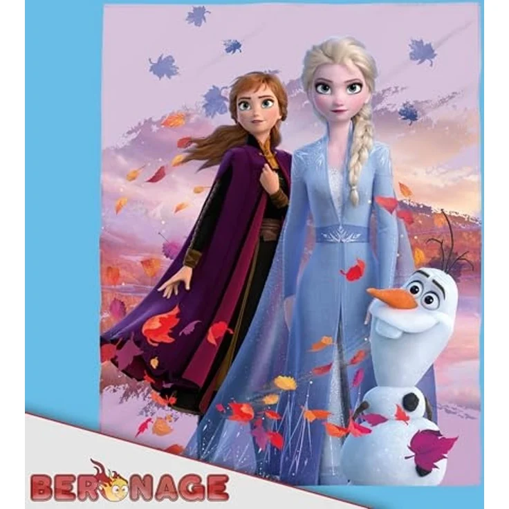 BERONAGE Tagesdecke Frozen Die Eiskönigin Decke Dreamteam 130x170 cm Kuscheldecke, passend zur Bettwäsche, ideal für Sofa, Couch, Bett, Auto, Camping – Bild 6