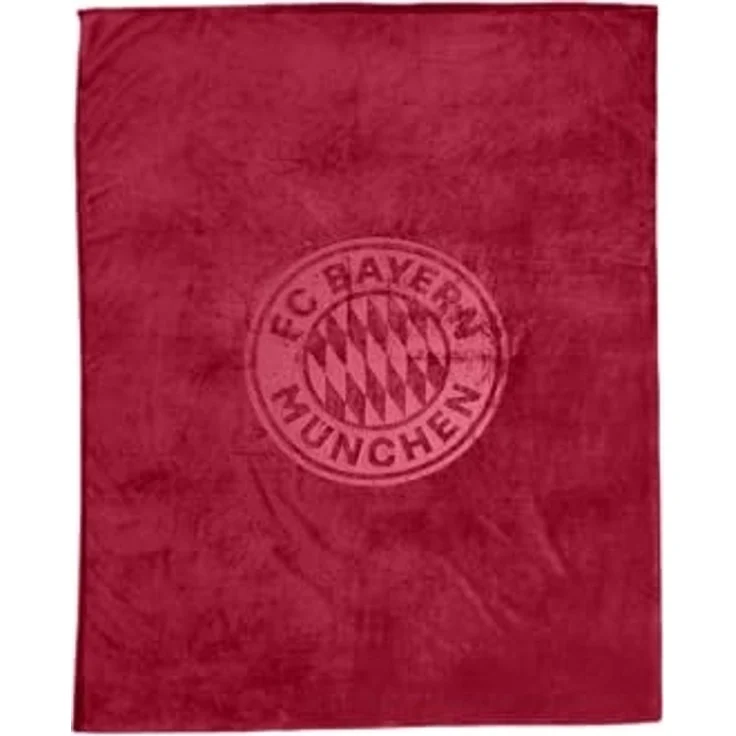 Wohndecke FC Bayern München Kuscheldecke Sofadecke (Bordeaux), FC Bayern München – Bild 1