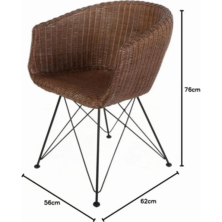 Echt Rattan Sessel Paris – Bild 2