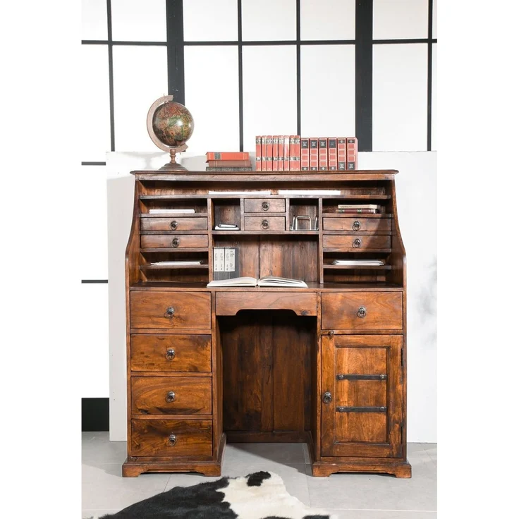 Sekretär Akazie 128x58x138 honig lackiert OXFORD #0516 – Bild 3