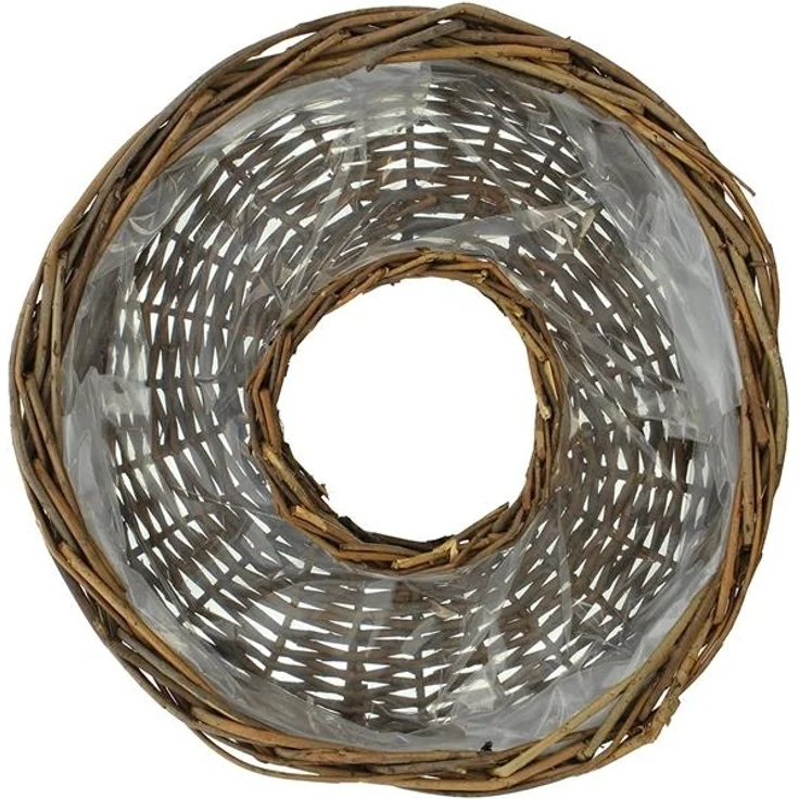 2x Pflanzrad aus Weide, braun, Pflanzschale, Blumenschale, Pflanzgefäß, Blumentopf, Gartendeko für Draußen – Bild 6