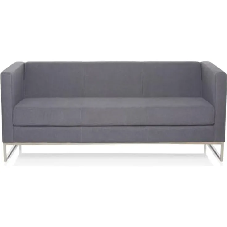 MID.YOU 3-Sitzer-Sofa Dunkelgrau, Textil, 172x71x72 cm, Rücken echt, max. Belastbarkeit 350 kg