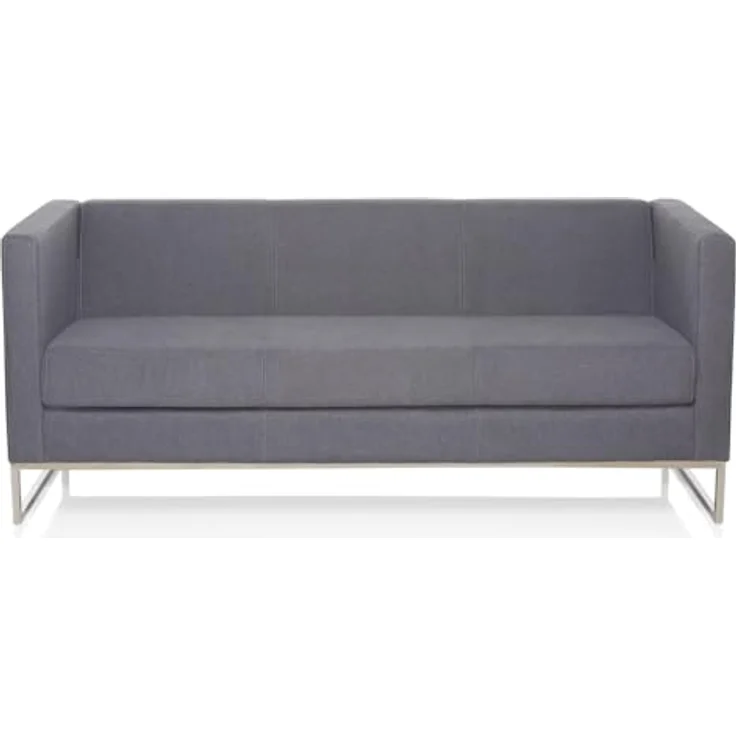 MID.YOU 3-Sitzer-Sofa Dunkelgrau, Textil, 172x71x72 cm, Rücken echt, max. Belastbarkeit 350 kg – Bild 1