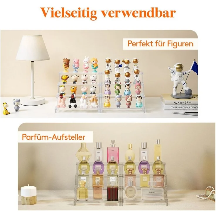 Lifewit Ablageregal Cupcake Display Ständer Kunststoffständer für Muffin Dessert donut, 2-tlg. – Bild 2