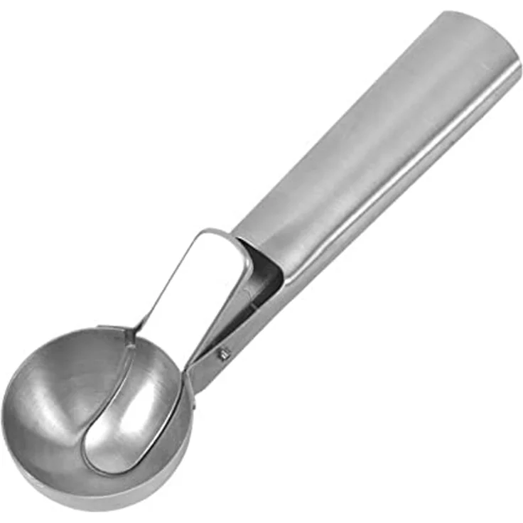 BAYLI Pizzaschneider 18 cm Eisportionierer aus Edelstahl, Eiskugelformer Ø-5cm, Eislöffel – Bild 1
